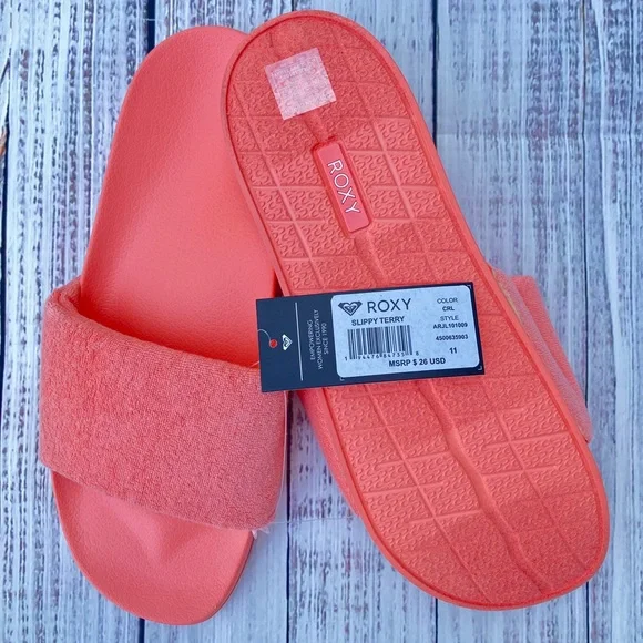 🧡ROXY Slippy Terry Slides 🧡 - Picture 8 of 8